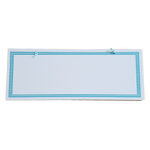 C&F Wooden Teal Border Rectangle Plain Board